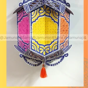 angel glow colour 3 foldable paper diwali kandil